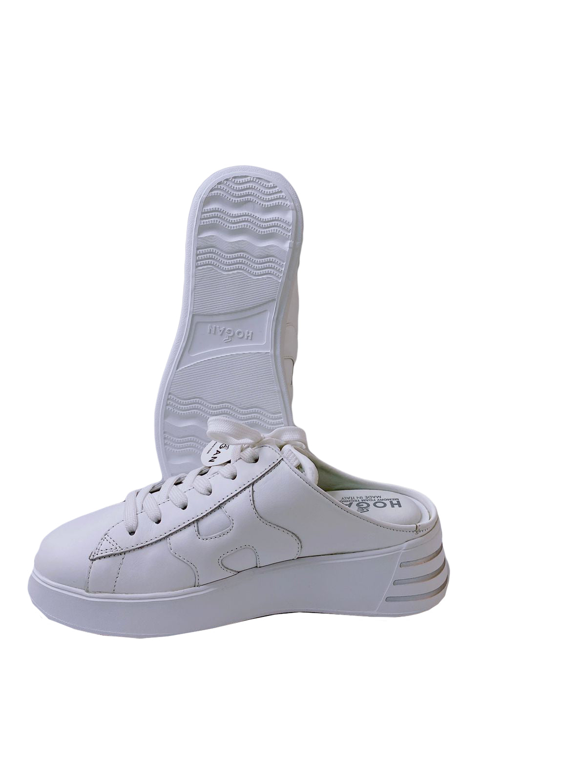 HOGAN WHITE PANELLED SLIP ON SNEAKERS 36.5 My Store