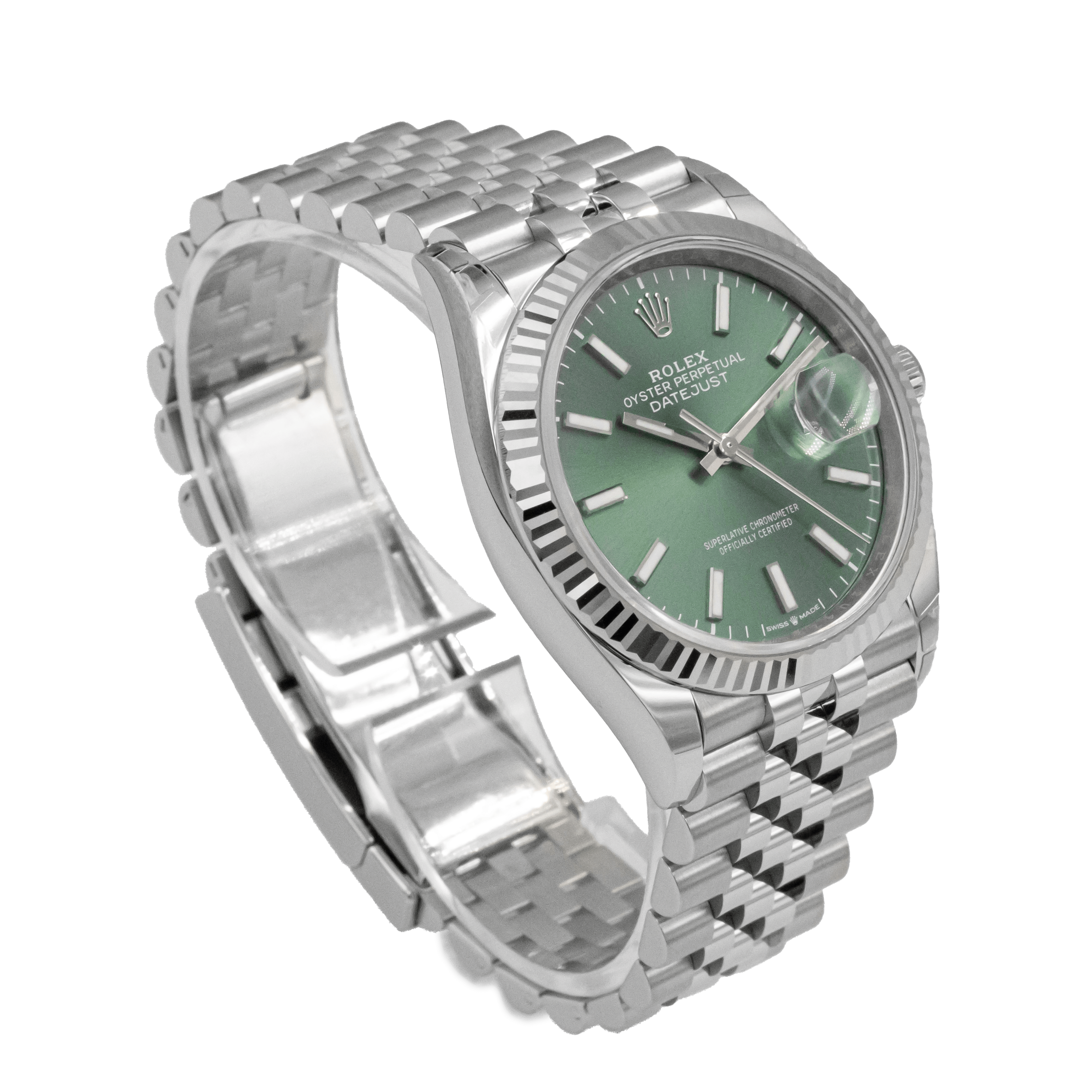 Rolex 126234 Datejust 36mm Mint Green Dial - 2024 Unworn