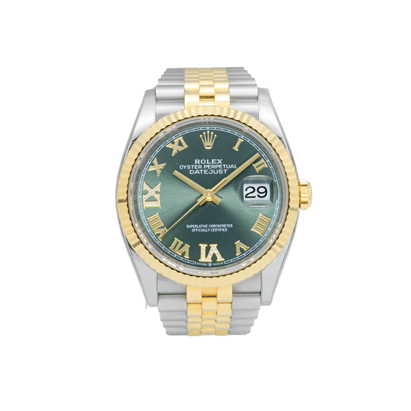 Rolex 126233 36mm Datejust Olive Green Dial - 2025 